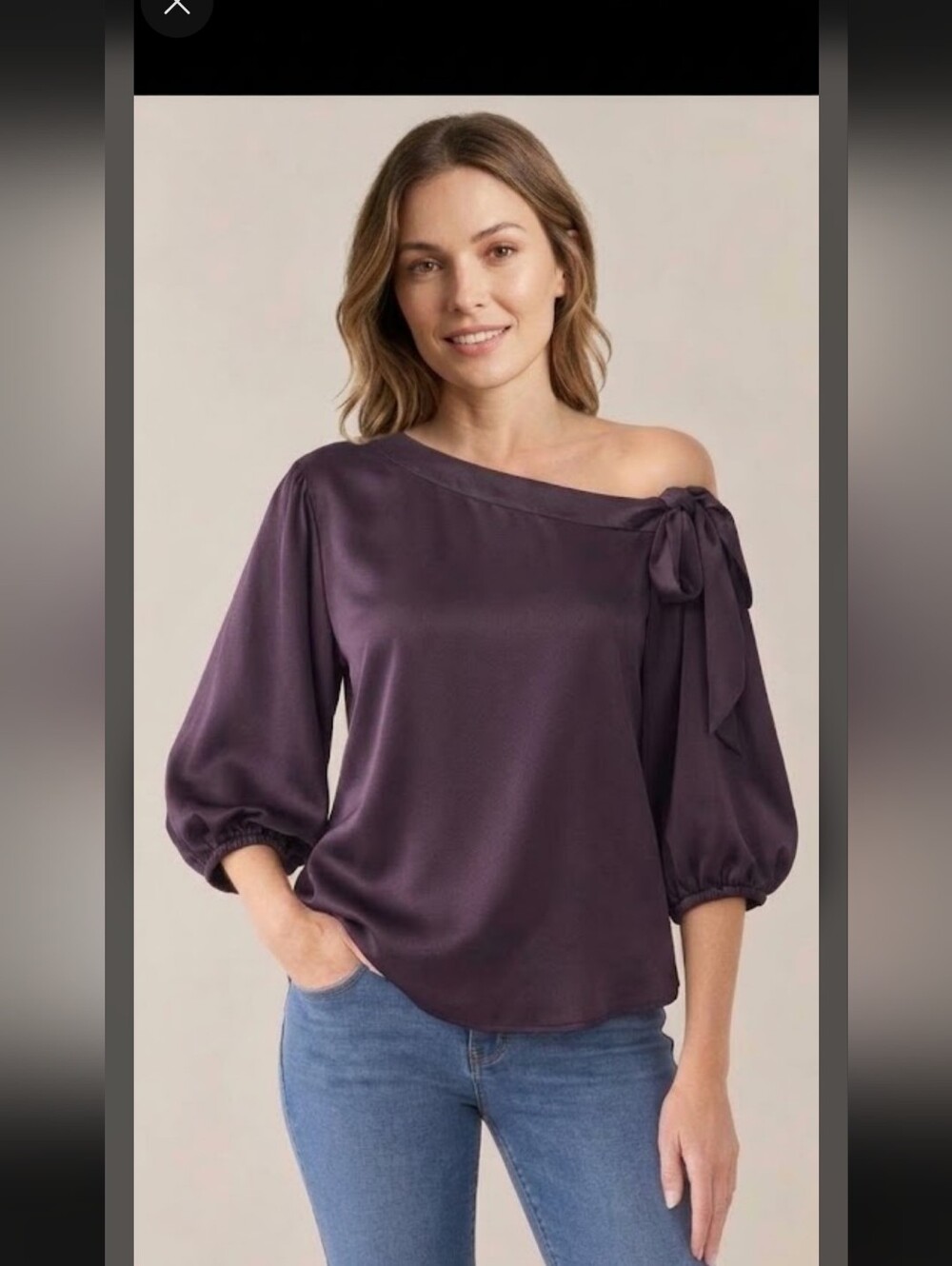 Banana Republic Asymmetrical one-shoulder blouse